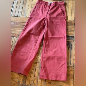 Everlane cropped wide leg pants